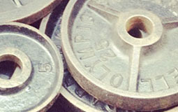 Cap Barbell Gray Olympic Cast Iron Plate