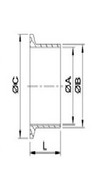 Grade 316L Tri Clamp Ferrule